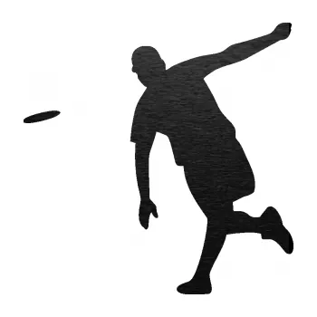 Samolepicí dekorace na vozidlo Discgolf 001 levá (63 - škrábaný kov černý) SAMOLEPKA NA AUTO, NÁLEPKA, FÓLIE, POLEP, TUNING, VLASTNÍ TEXT, TISK, AUTOSAMOLEPKY.cz, POLEPY, OBRÁZEK, LOGO, 3D STICKERS