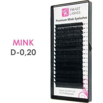 Umělé řasy MINK - D - 0.20