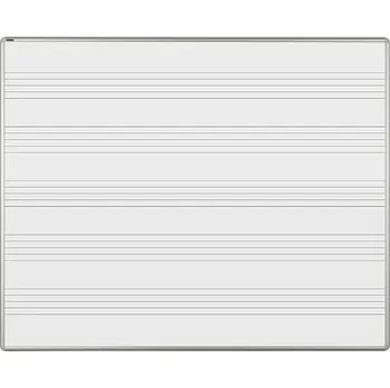 Magnetická tabule s odkládací poličkou MANAŽER L 150 x 120 cm (potisk) - notová osnova (101501201101)