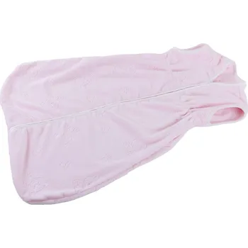 Spacák JAN peří Dětský pytlík na spaní z fleecu - medvídek růžový - Dětský pytlík na spaní z fleecu - medvídek růžový 80 cm