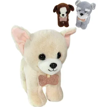 plyšák PLYŠ Pejsek 20cm na baterie Zvuk 3 druhy *PLYŠOVÉ HRAČKY*