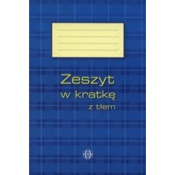 Set školních potřeb Zeszyt w kratkę z tłem 64 kartki niebieski (PL)