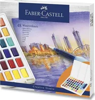 Faber-Castell Vodové barvy s paletkou 48 ks