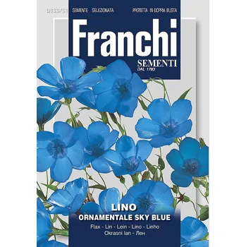 Semeno Okrasný len – modrá obloha