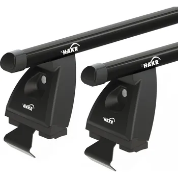 Příčník na automobil Příčníky Hakr Škoda Rapid Spaceback 2014-2020 s fixačním bodem, tyče černé (alu tyče černé)