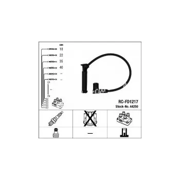 Zapalovací kabel Sada kabelů pro zapalování NGK RC-FD1217