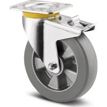 Pojezdové kolečko TENTE KOLEČKA Kolečko pro vysoké zatížení 125mm, s brzdou, plotýnka, 4687ITP125P63 SH80