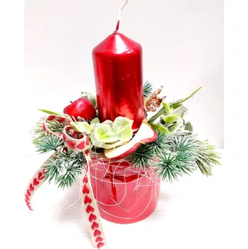 Vánoční svícen Kyticky.cz Malý vánoční svícen