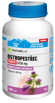 Přírodní produkt Swiss NatureVia Ostropestřec Forte 200 mg 120 cps.