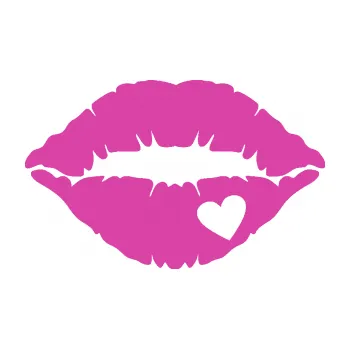 Samolepící dekorace Pusa 004 se srdíčkem pravá (16 - růžová) SAMOLEPKA NA AUTO, NÁLEPKA, FÓLIE, POLEP, TUNING, VLASTNÍ TEXT, TISK, AUTOSAMOLEPKY.cz, POLEPY, OBRÁZEK, LOGO, 3D STICKERS