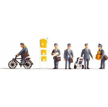 Modelová železnice Postavičky Pošťáci H0 - Noch 15088 (Figurky H0 1:87)