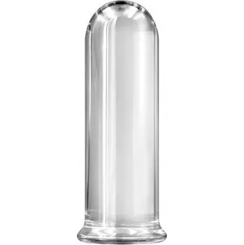 Dildo NS Novelties Renegade Glass Rook Clear, průhledné skleněné dildo 16,5 x 5 cm