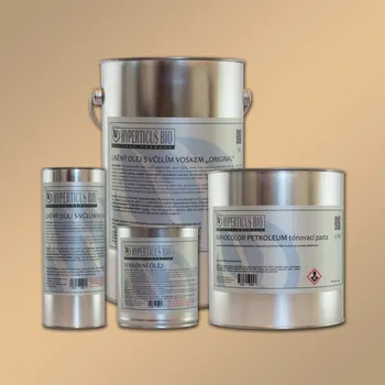 Olej na dřevo Hyperticus BIO Světlicový olej s včelím voskem bělený 1 lt