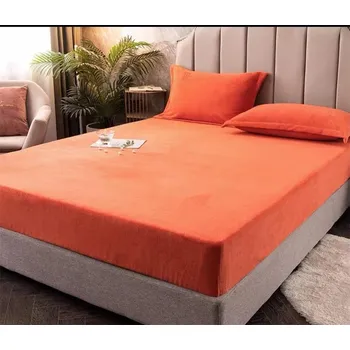 Prostěradlo Bavlissimo Prostěradlo mikroplyš 90 x 200 cm oranžová