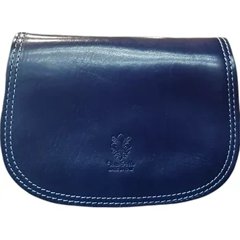 Kabelka Vera Pelle kožená crossbody malá modrá 8620 blue LM