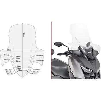Motodíl GIVI D2136ST plexi Yamaha X-Max 300 2017 - 2019