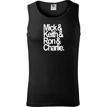 Mick Keith Ron Charlie - Tílko pánské Core - XL ( Černá )