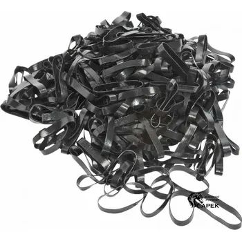 Čištění pro koně Gumičky Waldhausen -ŠIROKÉ- - Černá