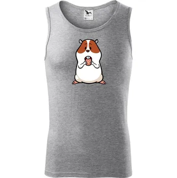 Hladový křeček - Tílko pánské Core - S ( Tmavě šedý melír )