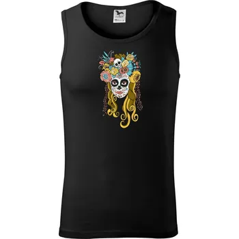 Pánské termoprádlo Mexická maska - žena (Pecka design) - Tílko pánské Core - M ( Černá )