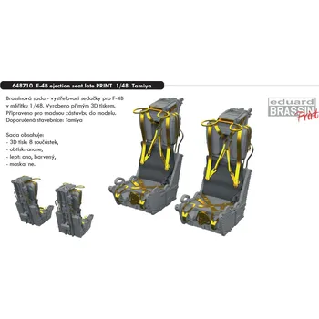 Plastikový model Eduard 1/48 F-4B ejection seats late PRINT (TAMIYA)