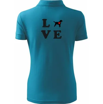 Labrador love - Polokošile dámská Pique Polo - XS ( Tmavý tyrkys )