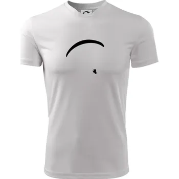 Chlapecké oblečení Obrys padáku velký - Dětské triko sportovní (dresovina) - 122 cm/6 let ( Bílá )