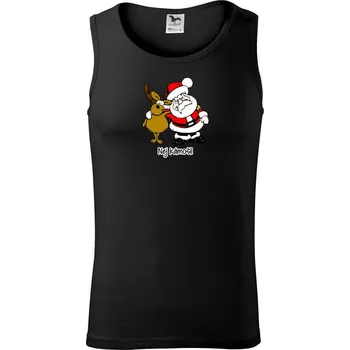 Nej kámoši - Santa a sob - Tílko pánské Core - XL ( Černá )