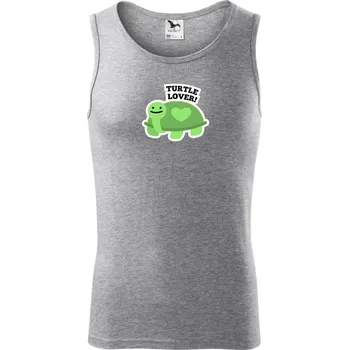 Turtle lover - kreslený - Tílko pánské Core - M ( Tmavě šedý melír )