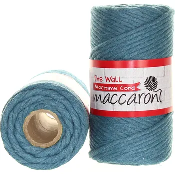 Příze Maccaroni The Wall 3mm šedopetrolejová 1248_01