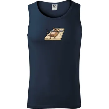 Myš posilovna - Tílko pánské Core - M ( Námořní modrá (velmi tmavá - téměř černá) )