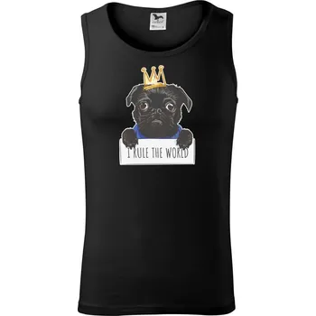 Pánské termoprádlo Mops - I rule the world - Tílko pánské Core - M ( Černá )