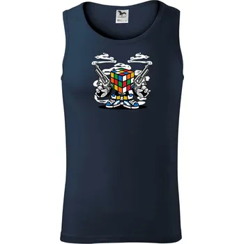 Rubikátor zabil - Tílko pánské Core - 2XL ( Námořní modrá (velmi tmavá - téměř černá) )