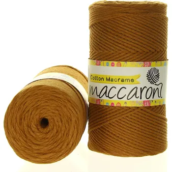 Příze Maccaroni Cotton Macrame světle hnědá 54-305