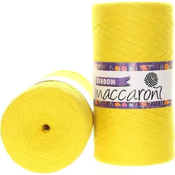 Příze Maccaroni Ribbon žlutá 4-406