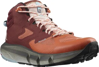 Dámská treková obuv Salomon Predict Hike Mid GTX W 414606 Mecca Orange/Madder Brown/Crystal Blue 38