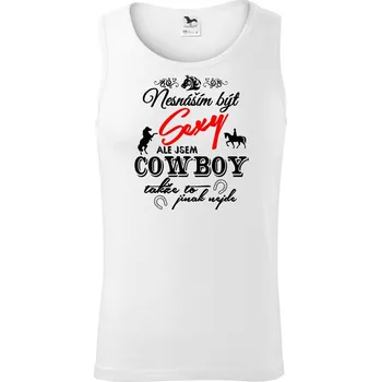 Nesnáším být sexy - cowboy / cowgirl - Tílko pánské Core - S ( Bílá )
