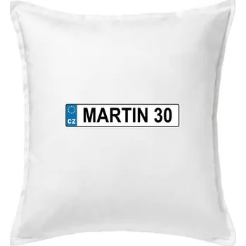 Polštář SPZ Martin 30 - Polštář 50x50 - 50x50 - Pouze potah ( Bílá )