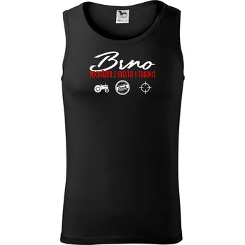 Brno město s tradicí - Tílko pánské Core - L ( Černá )