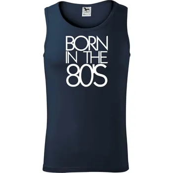 Born In The 80's - Tílko pánské Core - M ( Námořní modrá (velmi tmavá - téměř černá) )