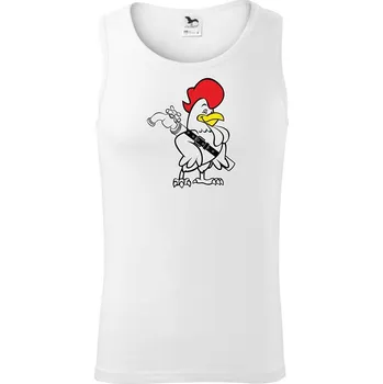 Zarostlý kohout - Tílko pánské Core - S ( Bílá )