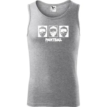 Paintball masky - Tílko pánské Core - L ( Tmavě šedý melír )