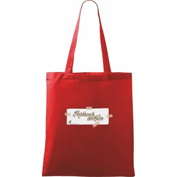 Papírová svatba 2 - Taška bavlněná - 42 x 38 cm ( Červená )