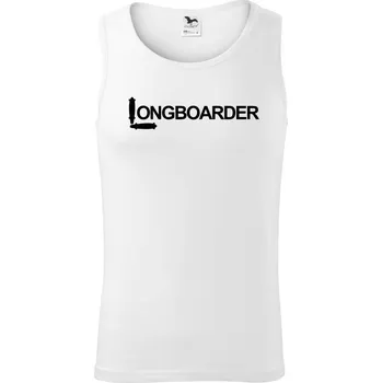 Longboarder nápis - Tílko pánské Core - M ( Bílá )