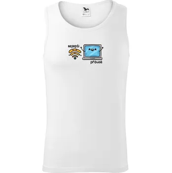 BFF wifi a pc - Tílko pánské Core - L ( Bílá )