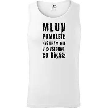 Pánské termoprádlo Mluv pomaleji (Hana-creative) - Tílko pánské Core - L ( Bílá )