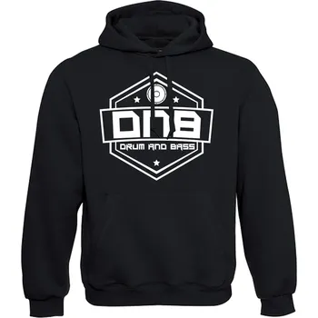 Pánská mikina Pánská mikina s kapucí DNB Erb Velikost: M, Barva: Černá