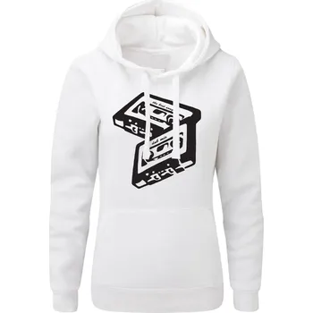 Dámská mikina Dámská mikina s kapucí DNB Tape Velikost: L, Barva: Bílá