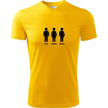 Chlapecké tričko Man Woman Unisex - Dětské triko sportovní (dresovina) - 122 cm/6 let ( Žlutá )