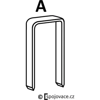 Průmyslová sponka Spony Prebena A, délka 6 mm